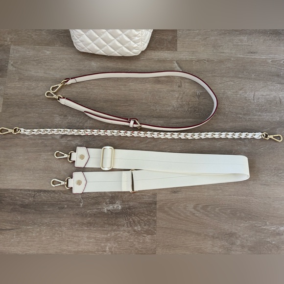 MZ Wallace Pearl Metallic Bucket Crossbody Shoulder Bag - Picture 5 of 11